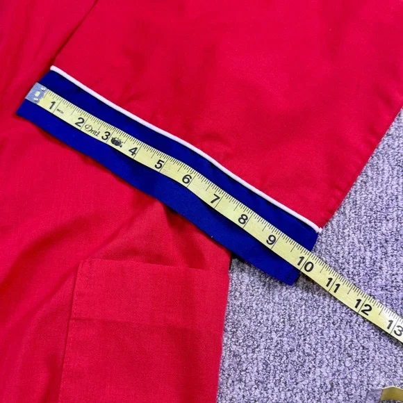 Christian Dior‎ Robe Red Blue White Logo Men's Size XL Bathrobe Loungewear - Picture 9 of 12